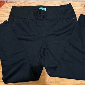 Wax Jean Black Stretch Skinny Pants